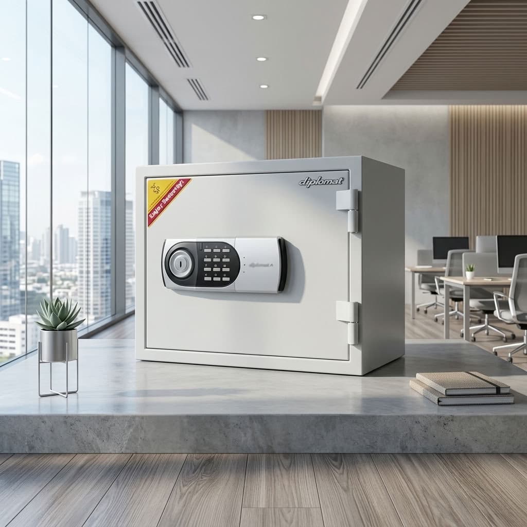 31kg Secure Diplomat Fireproof Cabinet with digital keypad lock