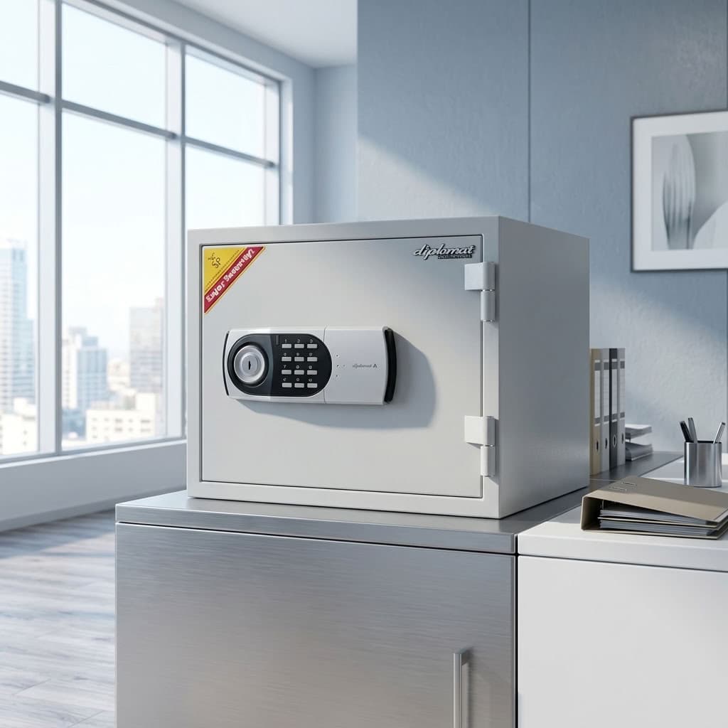 31kg Secure Diplomat Fireproof Cabinet with digital keypad lock