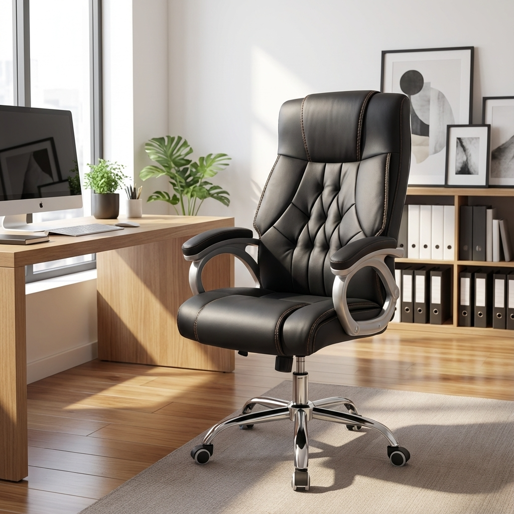Ergonomic Upholstered Office Chair