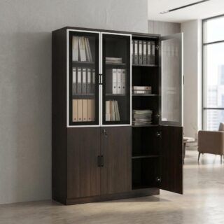 3 Door wooden office cabinet
