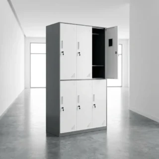 6 Locker steel lockable cabinet