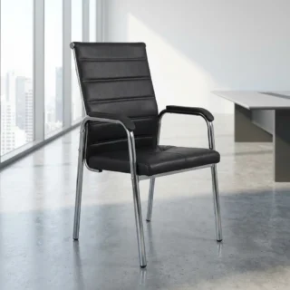 Leather Cantilever office seat
