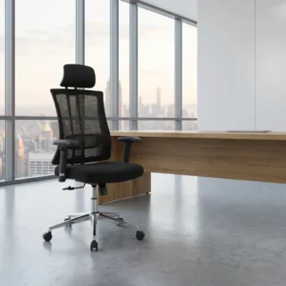 Mesh black office seat