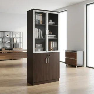 2 Door Wooden bookshelf cabinet