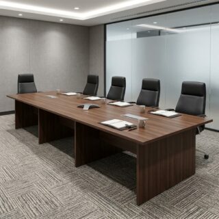 6M custom-made wooden boardroom table for offices in Kenya