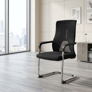 Ergonomic Mesh Visitor Chair with padded seat and cantilever frame