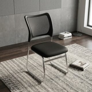 Compact armless visitor chair for office and reception areas in Kenya