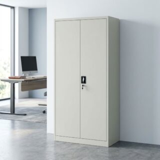 Double Door Steel Cabinet with two full-height doors
