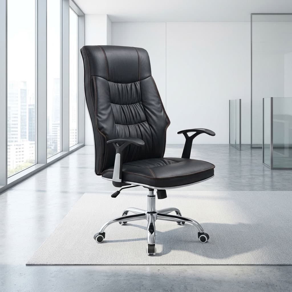 Executive Recliner Chair with chrome five-star base