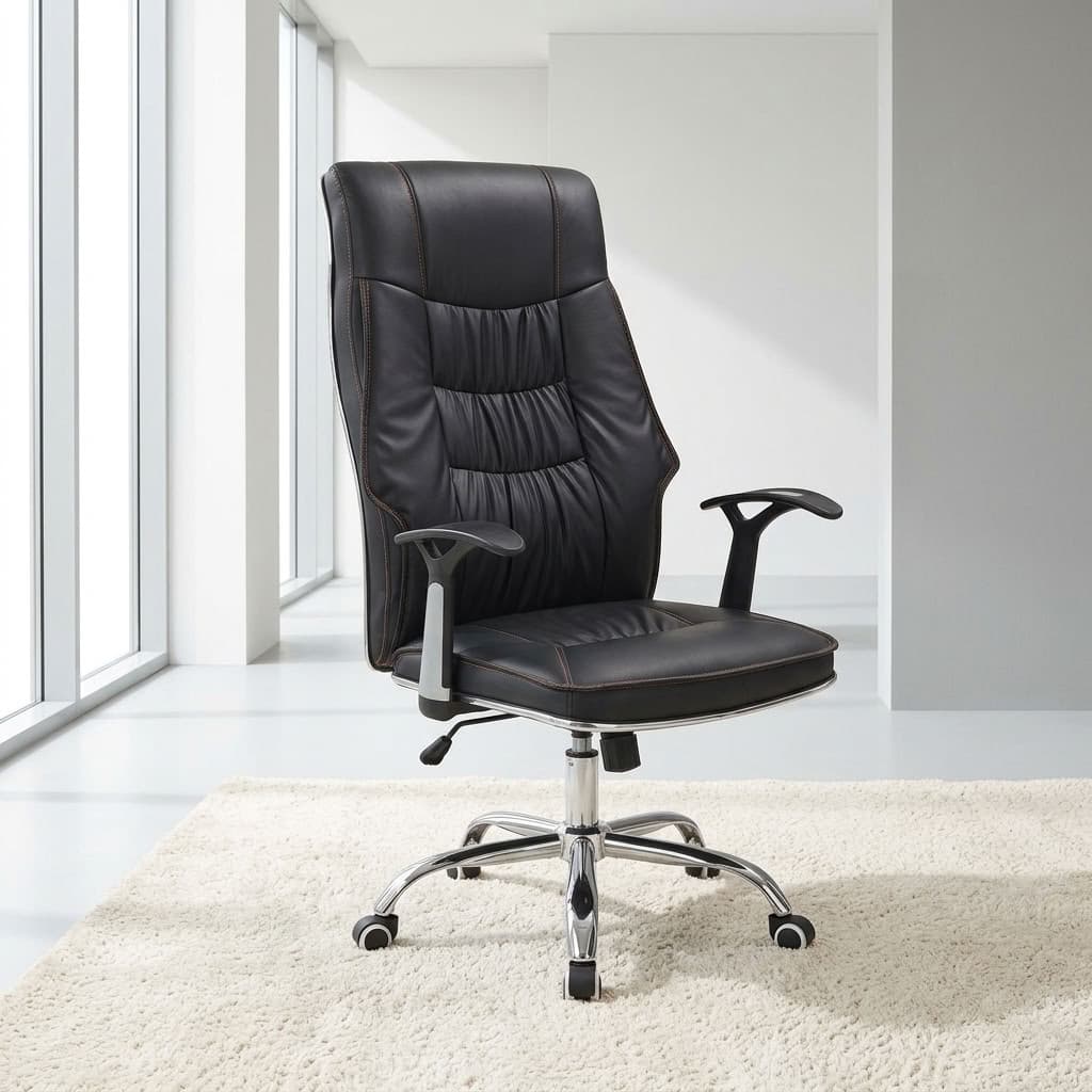 Executive Recliner Chair with chrome five-star base