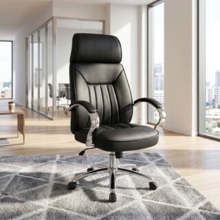 Padded Director Office Chair with high backrest