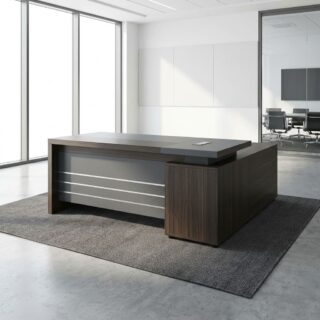 1.6m Executive L-Desk Model 3016 with fixed extension