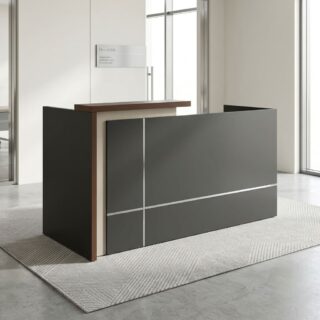 1.8M Modern Reception Counter with raised visitor counter
