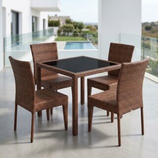4-Seater California Outdoor Set with square table