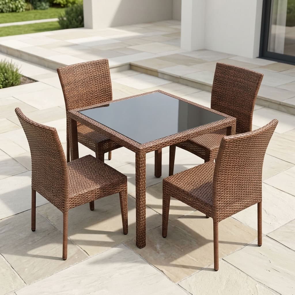4-Seater California Outdoor Set with square table