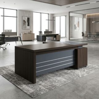 Director Office Desk 1.8M with side extension