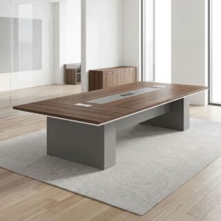 10-Seater Boardroom Table 3M with cable access