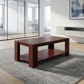 1.2M Reception Coffee Table with lower shelf