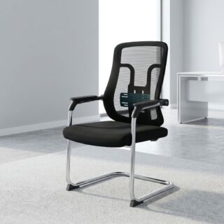 Executive Lumbar Visitor Chair with mesh back and cantilever frame