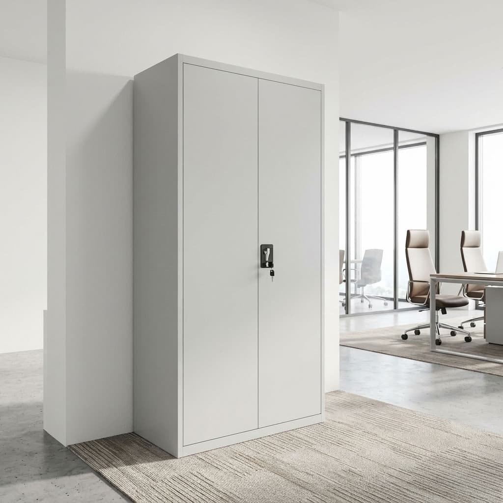 2-Door Tall Office Cabinet with adjustable shelves