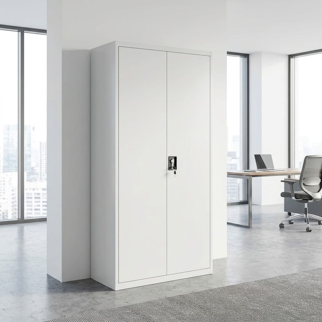 2-Door Tall Office Cabinet with adjustable shelves