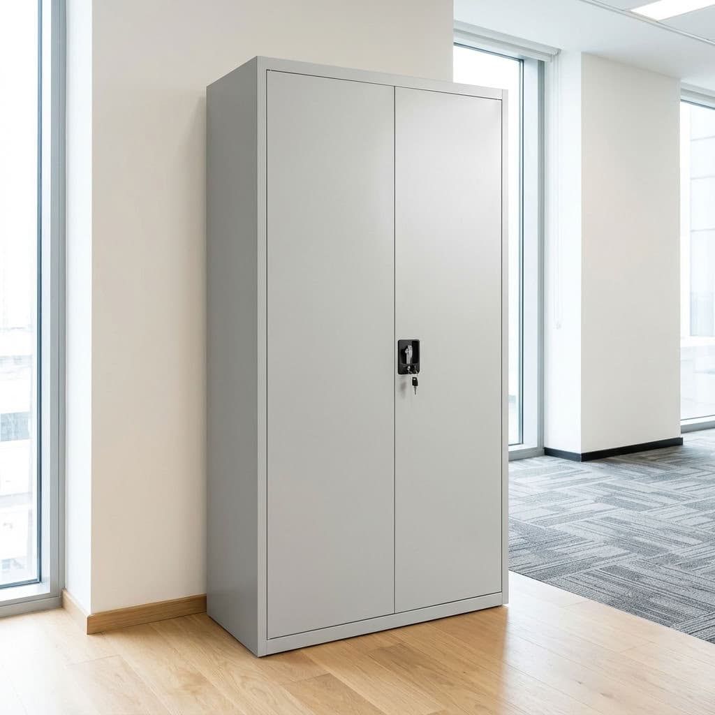 2-Door Tall Office Cabinet with adjustable shelves