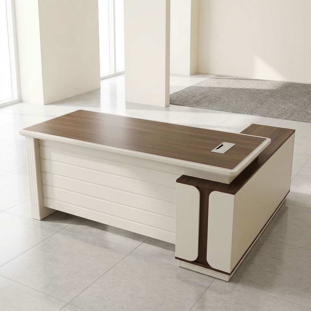 1.8M Executive Work Desk with L-shaped design