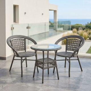 Tokyo Outdoor Set with two chairs and round table