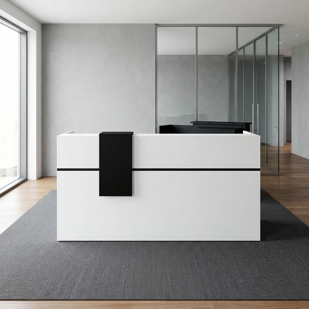 2M Executive Reception Desk with drawers