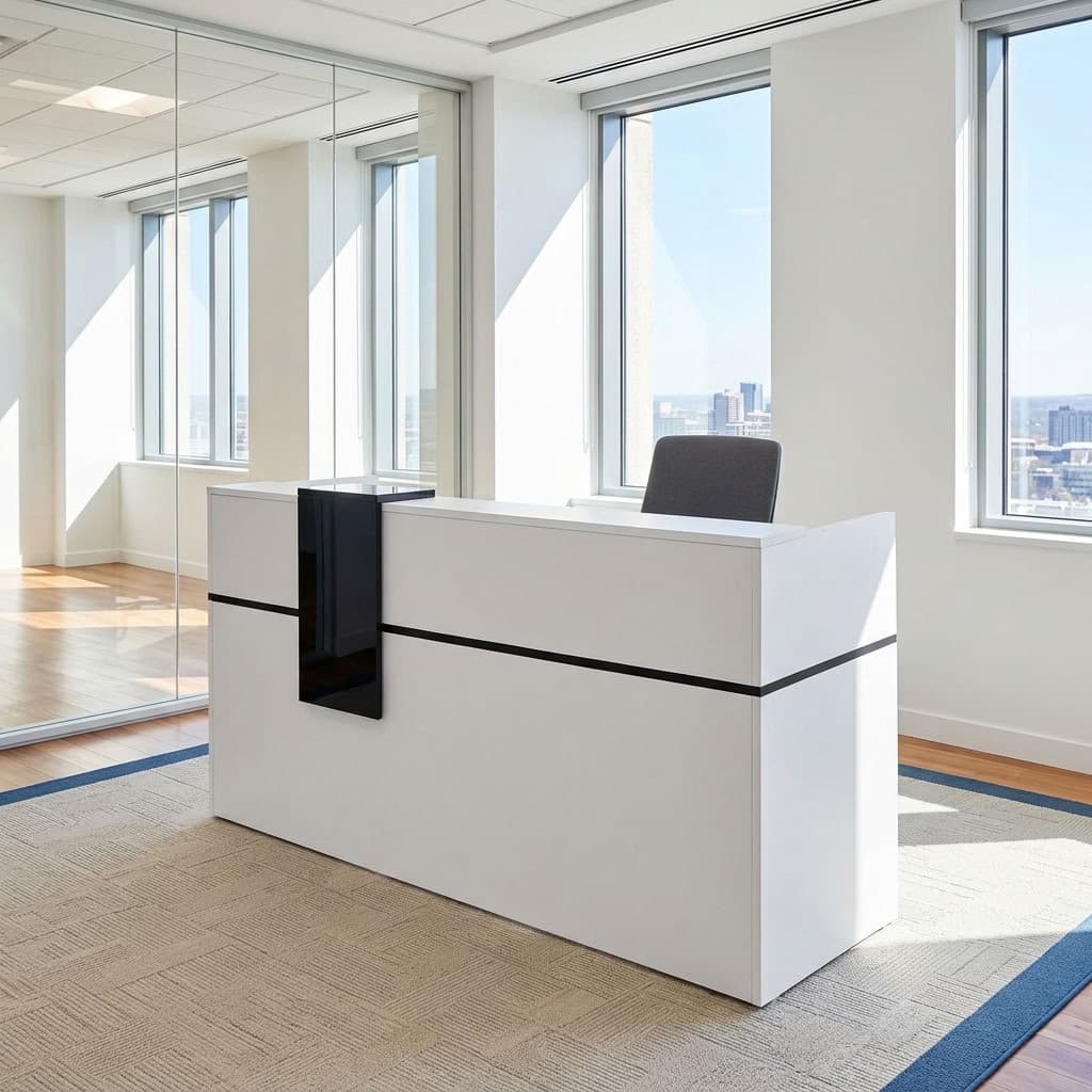 2M Executive Reception Desk with drawers
