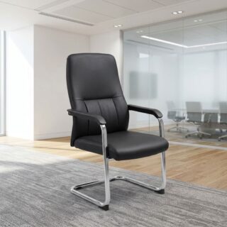 Executive Cantilever Visitor Chair with high padded back