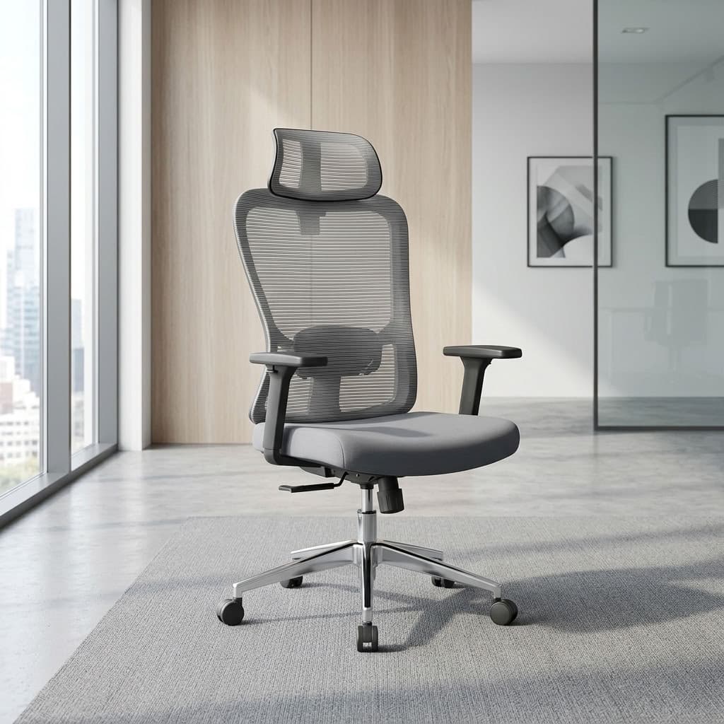 Adjustable Executive Mesh Chair with headrest