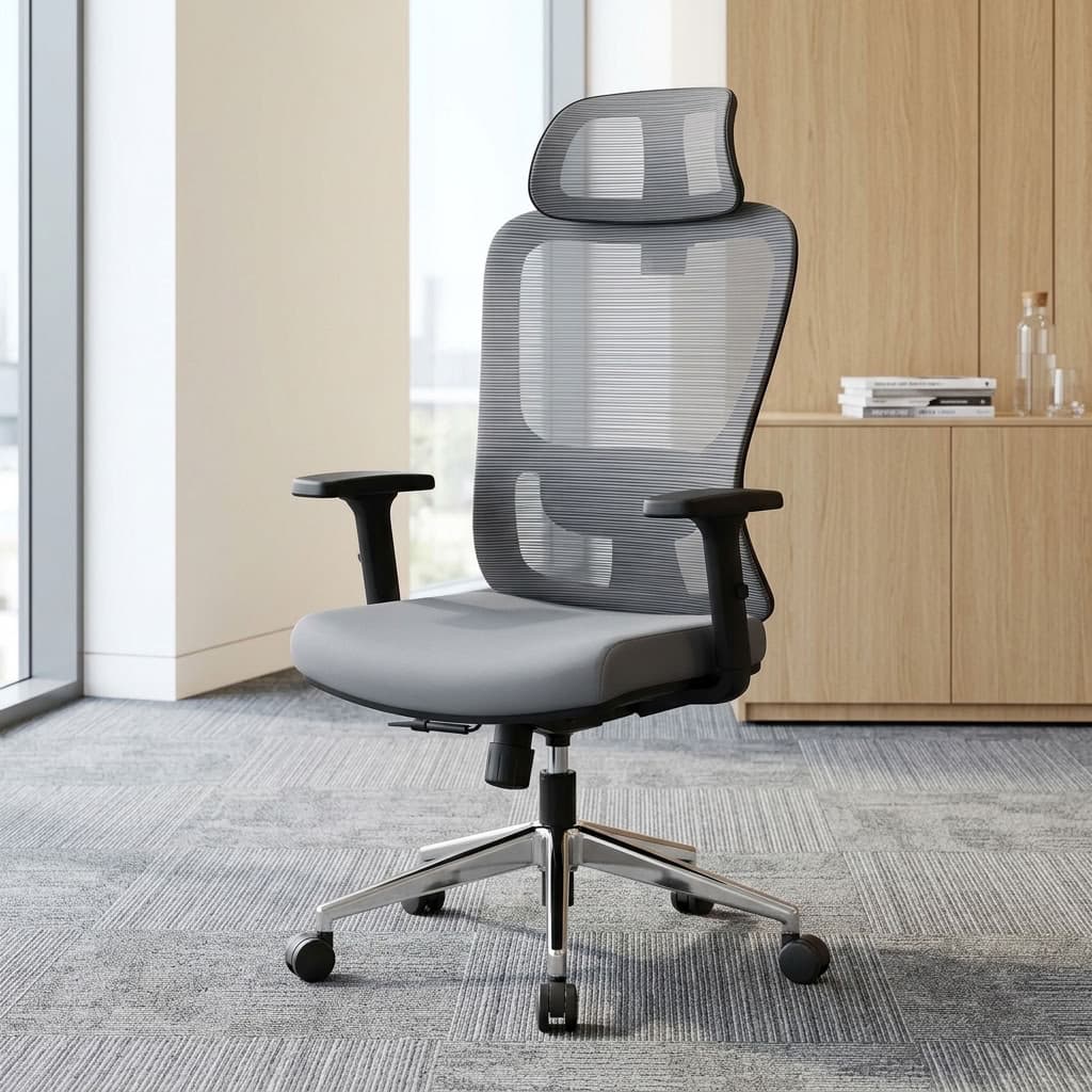 Adjustable Executive Mesh Chair with headrest