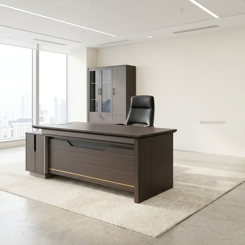 1.8m Modern Director Desk with side return