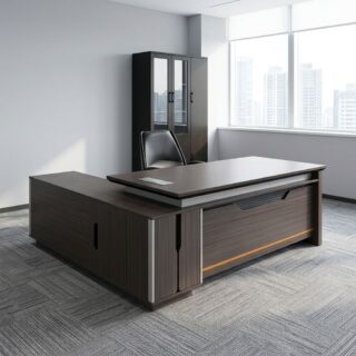 1.8m Modern Director Desk with side return
